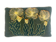 Load image into Gallery viewer, YELLOW ROCKET PINCUSHION heavy linen box
