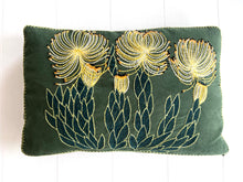 Load image into Gallery viewer, YELLOW ROCKET PINCUSHION heavy linen box
