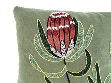Load image into Gallery viewer, PROTEA NERIIFOLIA heavy linen scatter
