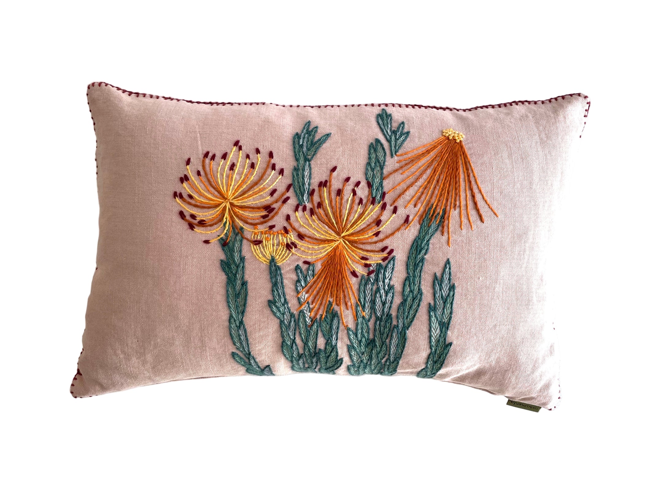 ROCKET PINCUSHION heavy linen scatter