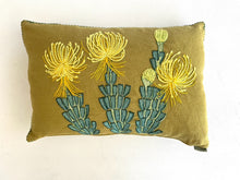 Load image into Gallery viewer, YELLOW ROCKET PINCUSHION linen scatter
