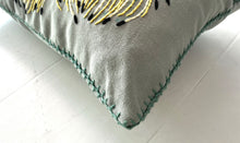 Load image into Gallery viewer, YELLOW ROCKET PINCUSHION heavy linen scatter
