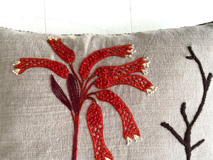 FIRE LILY linen/cotton  50 x 50