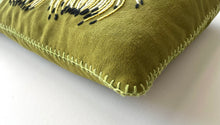 Load image into Gallery viewer, YELLOW ROCKET PINCUSHION heavy linen scatter
