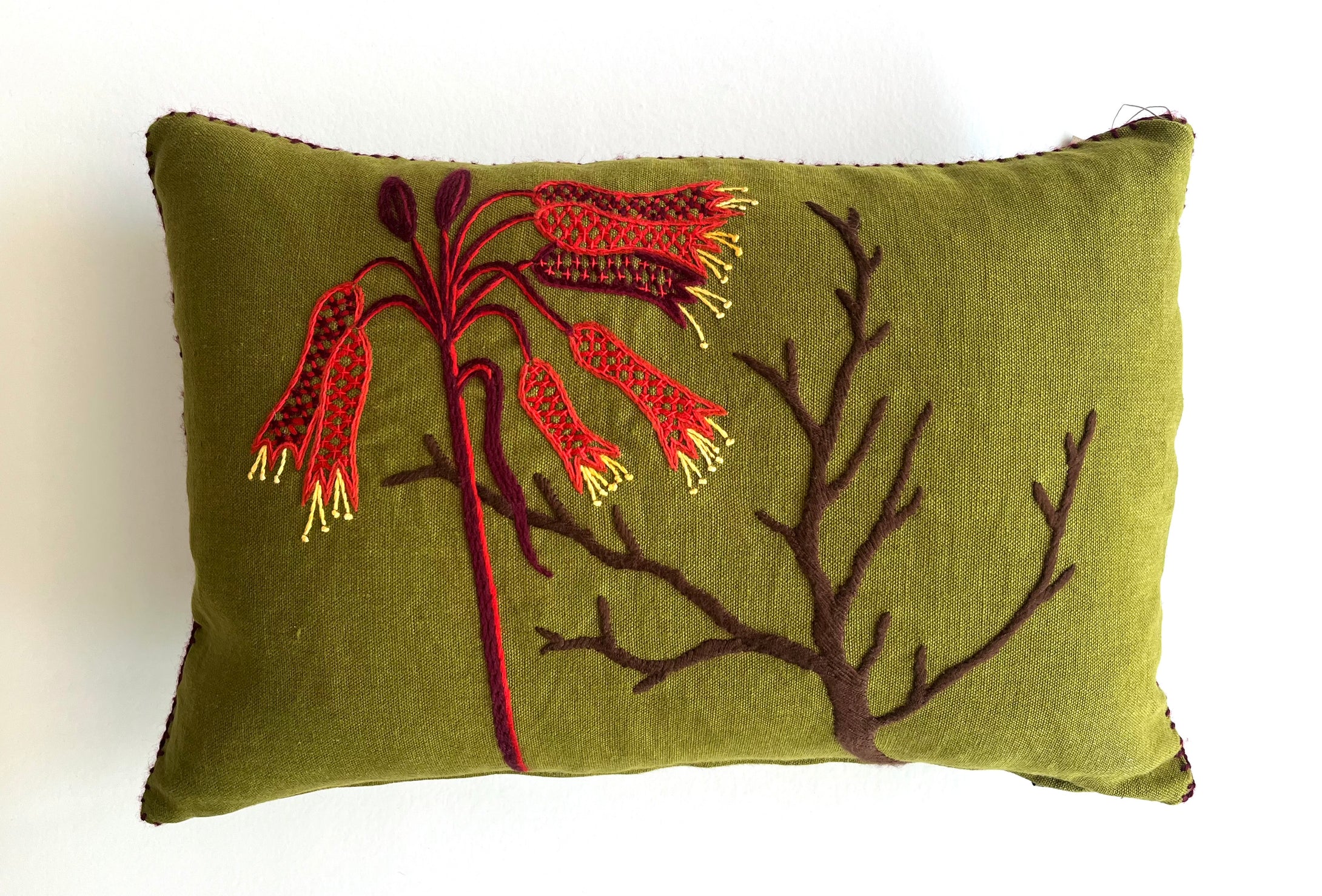 FIRE LILY heavy linen scatter