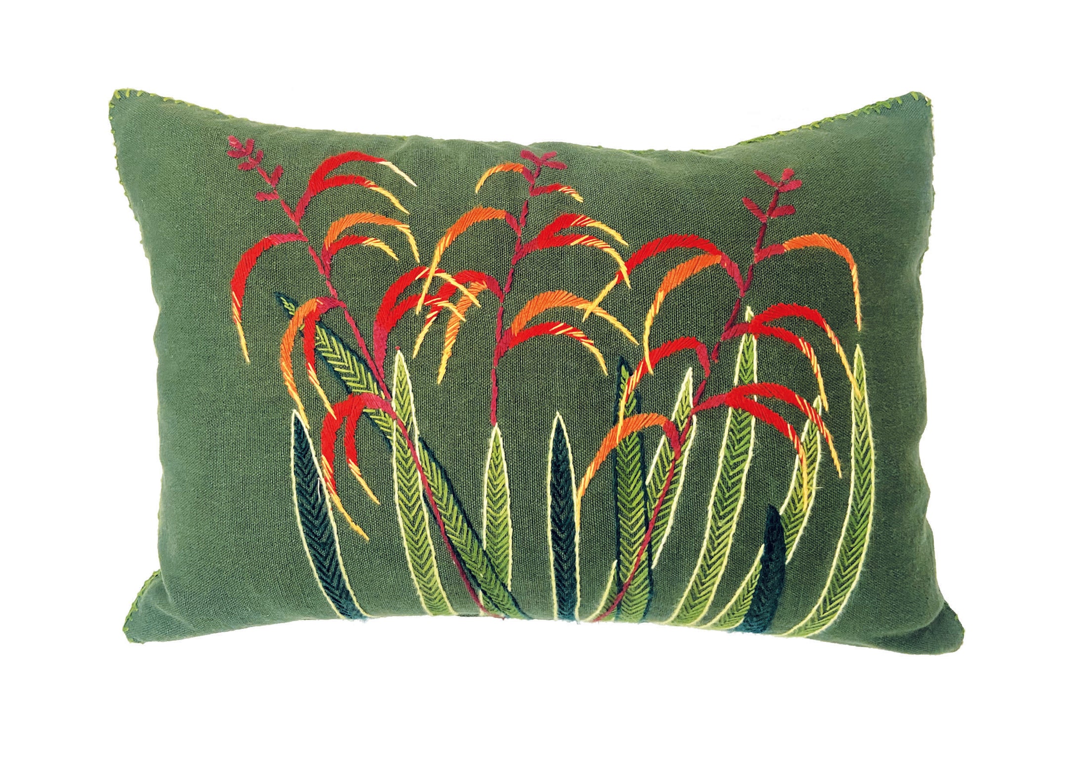 AFRICAN FLAG heavy linen scatter