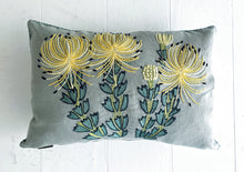 Load image into Gallery viewer, YELLOW ROCKET PINCUSHION heavy linen scatter
