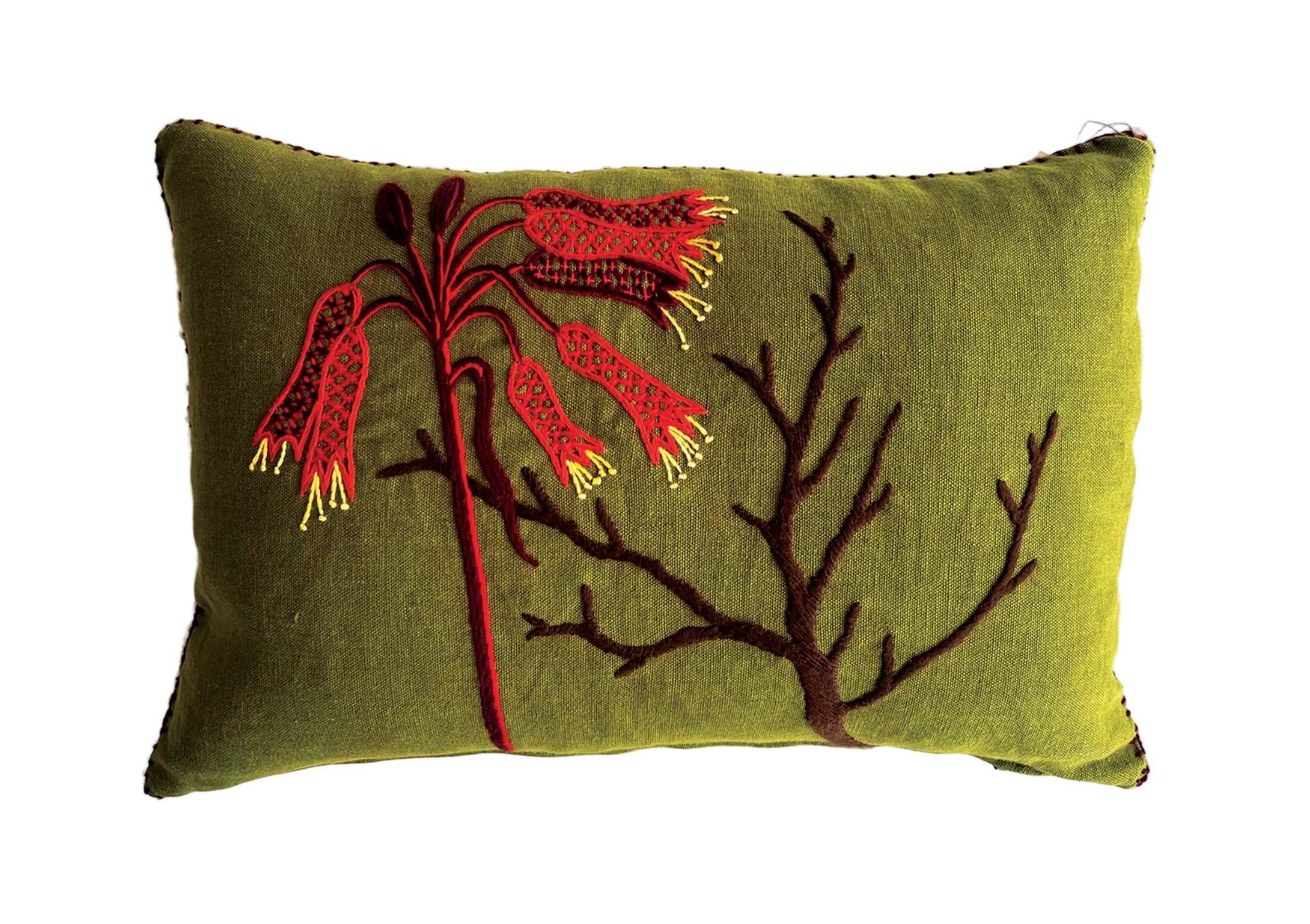 FIRE LILY heavy linen scatter