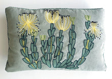 Load image into Gallery viewer, YELLOW ROCKET PINCUSHION heavy linen box
